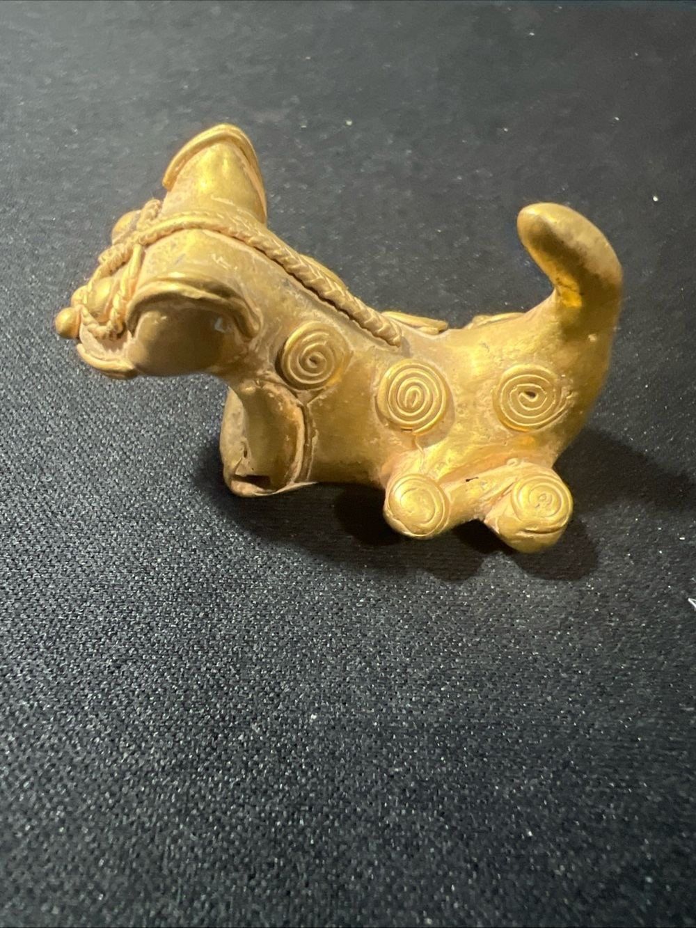 TUMBAGA Gold & Copper Alloy Zoomorphic Figurine/Pendant Columbian Art